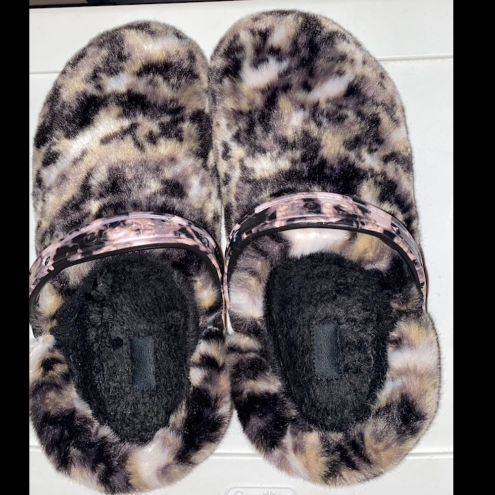 brand new leopard crocs